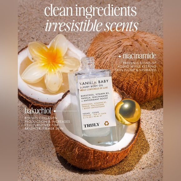 TRULY Vanilla Baby Luxury Body Oil - Picture 3 of 6